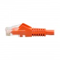 Tripp Lite Cat6 Gigabit Snagless Molded UTP Patch Cable (RJ45 M/M), Orange, 15 ft.