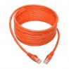 Tripp Lite Cat6 Gigabit Snagless Molded UTP Patch Cable (RJ45 M/M), Orange, 15 ft. | Tripp Lite Network Cables