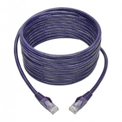 Tripp Lite Cat6 Gigabit Snagless Molded UTP Patch Cable (RJ45 M/M), Purple, 20 ft. | Tripp Lite Network Cables