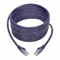 Tripp Lite Cat6 Gigabit Snagless Molded UTP Patch Cable (RJ45 M/M), Purple, 20 ft.