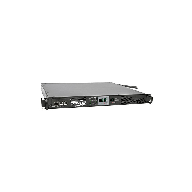 Tripp Lite 7.4kW Single-Phase 230V ATS/Monitored PDU, IEC309 32A Blue Outlet, 2 IEC309 32A Blue Inputs, 1U Rack-Mount