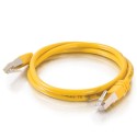 2m Shielded Cat5E RJ45 Patch Leads - Yellow