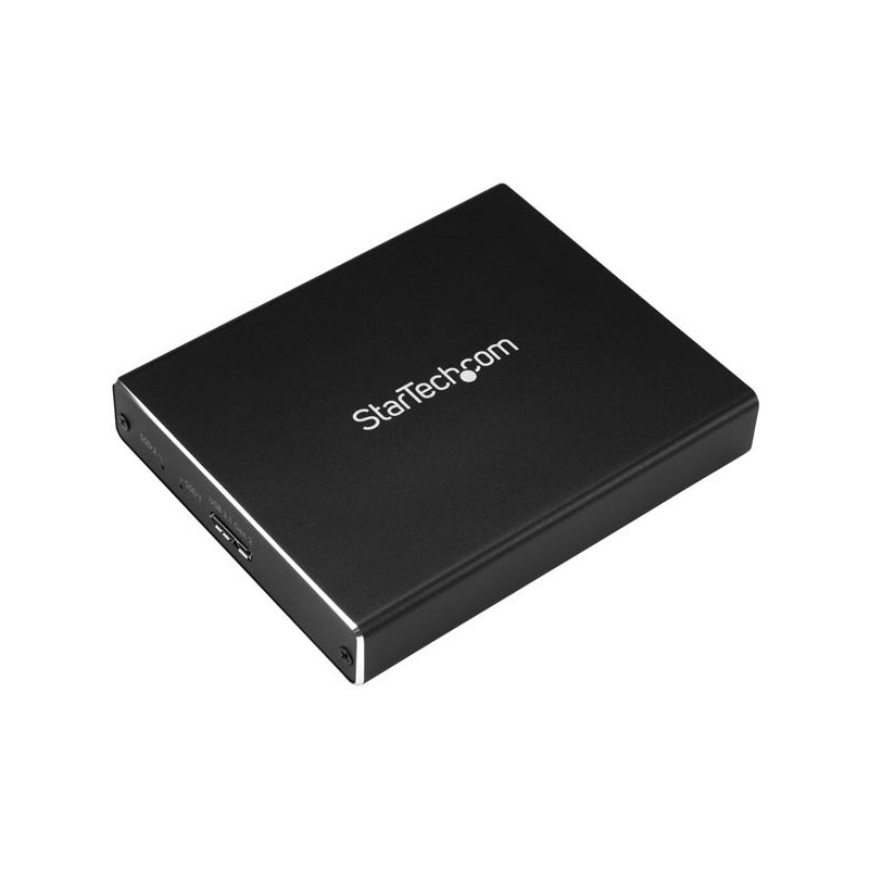 StarTech.com Dual-Slot Drive Enclosure for M.2 NGFF SATA SSDs - USB 3.1 (10Gbps) - RAID