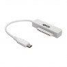 Tripp Lite USB 3.1 Gen 2 USB Type-C (USB-C) to SATA III Adapter Cable with UASP, 2.5 in. SATA Hard Drives, White | Tripp Lite Ca