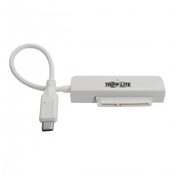Tripp Lite USB 3.1 Gen 2 USB Type-C (USB-C) to SATA III Adapter Cable with UASP, 2.5 in. SATA Hard Drives, White | Tripp Lite Ca