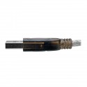 Tripp Lite 45.72 cm USB to Null Modem Serial FTDI Adapter Cable with COM Retention (USB-A to DB9 M/F)