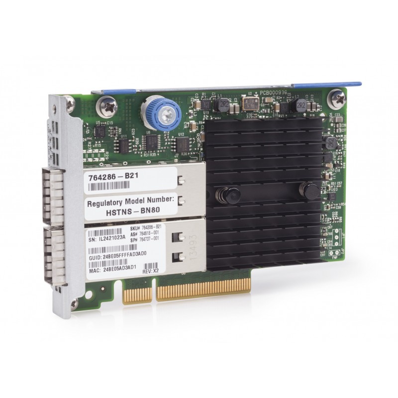 HP InfiniBand QDR/Ethernet 10Gb 2-port 544+FLR-QSFP Adapter