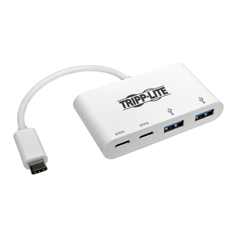 Tripp Lite 4-Port USB 3.1 Gen 1 Portable Hub, USB Type-C (USB-C) to (x2) USB-A and (x2) USB-C
