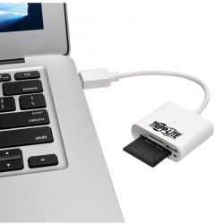 Tripp Lite USB 3.0 SuperSpeed SD/Micro SD Memory Card Media Reader with Built-In Cable, 15.24 cm | Tripp Lite Card Readers