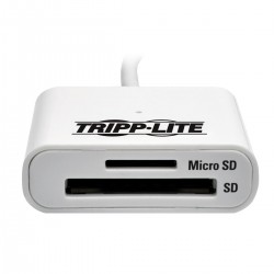 Tripp Lite USB 3.0 SuperSpeed SD/Micro SD Memory Card Media Reader with Built-In Cable, 15.24 cm | Tripp Lite Card Readers