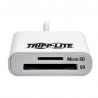 Tripp Lite USB 3.0 SuperSpeed SD/Micro SD Memory Card Media Reader with Built-In Cable, 15.24 cm | Tripp Lite Card Readers