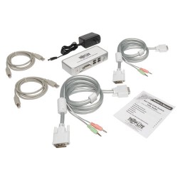 Tripp Lite 2-Port DVI/USB KVM Switch w/ Audio and Cables | Tripp Lite KVM Solutions