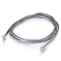 CablesToGo 3m RJ11 6P4C Straight Modular Cable
