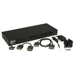 Tripp Lite 4-Port 1U Rack-Mount USB/PS2 KVM Switch with On-Screen Display | Tripp Lite KVM Solutions