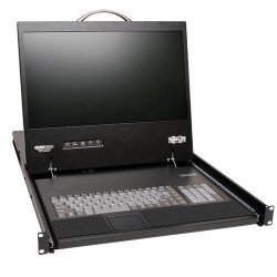 Tripp Lite NetCommander 16-Port Cat5 IP Rack-Mount Console KVM Switch 1+1 User with 19-in. LCD | Tripp Lite Rack Consoles