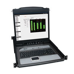 Tripp Lite NetDirector 16-Port 1U Rack-Mount Console KVM Switch w/19-in. LCD + 8 PS2/USB Combo Cables | Tripp Lite KVM Solutions