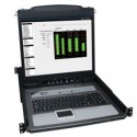 Tripp Lite NetDirector 16-Port 1U Rack-Mount Console KVM Switch w/19-in. LCD + 8 PS2/USB Combo Cables