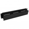 StarTech.com 2U Horizontal Finger Duct Rack Cable Management Panel with Cover | StarTech.com Rack & Cabinet Accessories