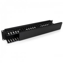 StarTech.com 2U Horizontal Finger Duct Rack Cable Management Panel with Cover | StarTech.com Rack & Cabinet Accessories
