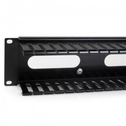 StarTech.com 2U Horizontal Finger Duct Rack Cable Management Panel with Cover | StarTech.com Rack & Cabinet Accessories