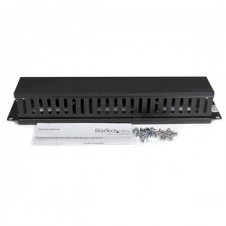 StarTech.com 2U Horizontal Finger Duct Rack Cable Management Panel with Cover | StarTech.com Rack & Cabinet Accessories