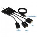 StarTech.com DisplayPort to DisplayPort Multi-Monitor Splitter - 4-Port MST Hub