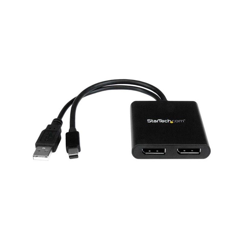 StarTech.com Mini DisplayPort to DisplayPort Multi-Monitor Splitter - 2-Port MST Hub