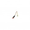 2m LC/ST LSZH Duplex 62.5/125 Multimode Fibre Patch Cable