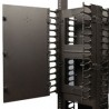 Tripp Lite SmartRack 12 in. Width High Capacity Vertical Cable Manager - Double finger duct with cover | Tripp Lite Rack & Cabin