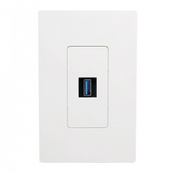 Tripp Lite USB 3.0 All-in-One Keystone/Panel Mount Coupler (F/F), Black | Tripp Lite Wire Connectors