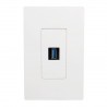 Tripp Lite USB 3.0 All-in-One Keystone/Panel Mount Coupler (F/F), Black | Tripp Lite Wire Connectors