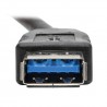 Tripp Lite USB 3.0 All-in-One Keystone/Panel Mount Coupler Cable (F/F), Angled Connector, Black, 0.31 m (1-ft.) | Tripp Lite USB