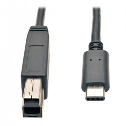 Tripp Lite USB 3.1 Gen 2 (10 Gbps) Cable, USB Type-C (USB-C) to USB 3.0 Type-B (M/M), 0.91 m | Tripp Lite USB Cables