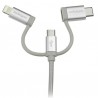 StarTech.com USB Multi-Charger Cable - Lightning, USB-C, Micro-B - Braided - 1 m (3 ft.) | StarTech.com USB Cables