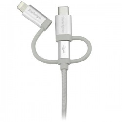 StarTech.com USB Multi-Charger Cable - Lightning, USB-C, Micro-B - Braided - 1 m (3 ft.) | StarTech.com USB Cables