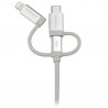 StarTech.com USB Multi-Charger Cable - Lightning, USB-C, Micro-B - Braided - 1 m (3 ft.) | StarTech.com USB Cables
