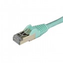 StarTech.com Cat6a Ethernet Cable - Shielded (STP) - 1 m, Aqua