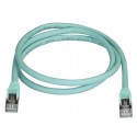 StarTech.com Cat6a Ethernet Cable - Shielded (STP) - 1 m, Aqua