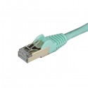 StarTech.com Cat6a Ethernet Cable - Shielded (STP) - 0.5 m, Aqua