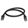 StarTech.com Cat6a Ethernet Cable - Shielded (STP) - 0.5 m, Black | StarTech.com Network Cables