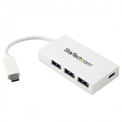 StarTech.com 4-Port USB-C Hub - USB-C to 1x USB-C and 3x USB-A - USB 3.0 Hub - White | StarTech.com Interface Hubs