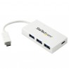 StarTech.com 4-Port USB-C Hub - USB-C to 1x USB-C and 3x USB-A - USB 3.0 Hub - White | StarTech.com Interface Hubs