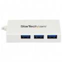 StarTech.com 4-Port USB-C Hub - USB-C to 1x USB-C and 3x USB-A - USB 3.0 Hub - White