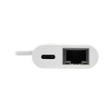 Tripp Lite USB 3.1 Gen 1 USB-C to Gigabit Ethernet NIC Network Adapter with USB-C (USB Type-C) Charging Port, 10/100/1000 Mbps, 