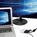Tripp Lite USB Type-C (USB-C) to DVI External Video Adapter with USB-A Hub and USB-C PD Charging Ports, 1920 x 1080 (1080p)
