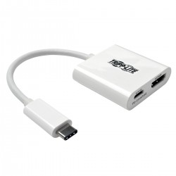 Tripp Lite USB Type-C (USB-C) to HDMI External Video Adapter with USB-C PD Charging, 3840 x 2160 (4K x 2K) @ 30Hz | Tripp Lite V