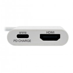 Tripp Lite USB Type-C (USB-C) to HDMI External Video Adapter with USB-C PD Charging, 3840 x 2160 (4K x 2K) @ 30Hz | Tripp Lite V