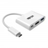 Tripp Lite USB Type-C (USB-C) to HDMI External Video Adapter with USB-A Hub and USB-C PD Charging, 1920 x 1080 (1080p) | Tripp L