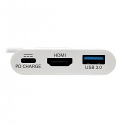Tripp Lite USB Type-C (USB-C) to HDMI External Video Adapter with USB-A Hub and USB-C PD Charging, 1920 x 1080 (1080p) | Tripp L