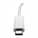 Tripp Lite USB Type-C (USB-C) to VGA External Video Adapter with USB-A Hub and USB-C PD Charging Ports, 1920 x 1080 (1080p)